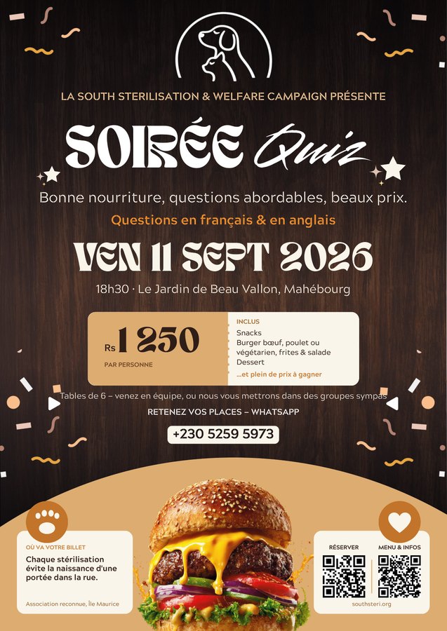 The Soirée Quiz poster, French